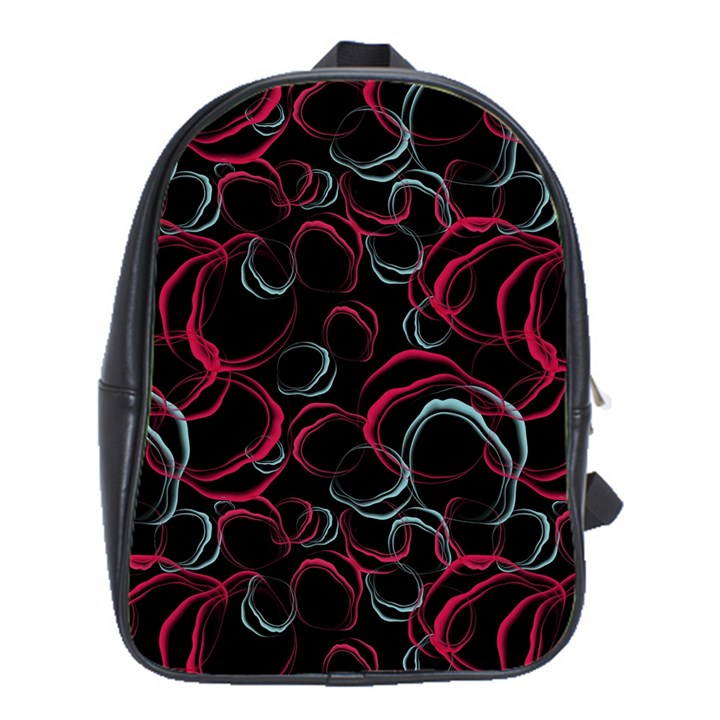 Blue And Red Stains School Bag (XL)