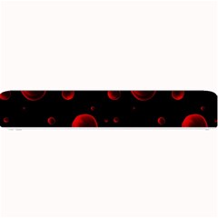 Red Drops On Black Small Bar Mats by SychEva