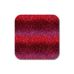 Red Sequins Rubber Square Coaster (4 Pack) 