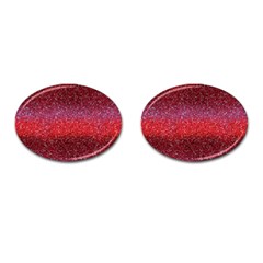 Red Sequins Cufflinks (oval) by SychEva