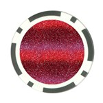 Red Sequins Poker Chip Card Guard Front