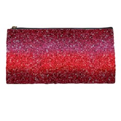 Red Sequins Pencil Case by SychEva