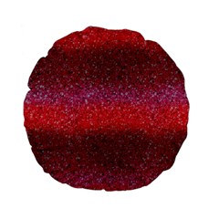 Red Sequins Standard 15  Premium Flano Round Cushions by SychEva