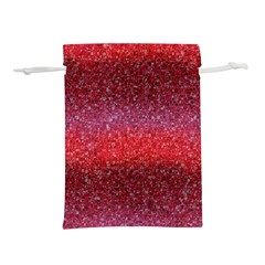 Red Sequins Lightweight Drawstring Pouch (m) by SychEva