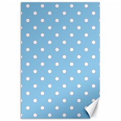 1950 Summer Sky Blue White Dots Canvas 20  X 30  by SomethingForEveryone