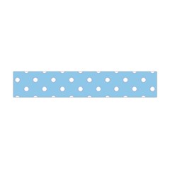 1950 Summer Sky Blue White Dots Flano Scarf (mini) by SomethingForEveryone