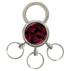 Red Abstraction 3-ring Key Chain by SychEva