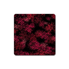 Red Abstraction Square Magnet by SychEva