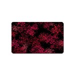 Red Abstraction Magnet (Name Card) Front