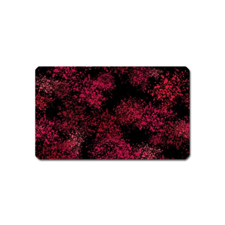 Red Abstraction Magnet (Name Card)