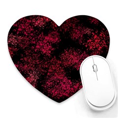 Red Abstraction Heart Mousepads by SychEva