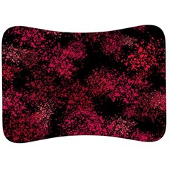 Red Abstraction Velour Seat Head Rest Cushion by SychEva