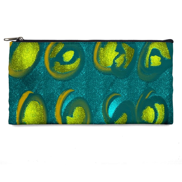 Gold on Green Pencil Case