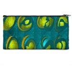 Gold on Green Pencil Case Back