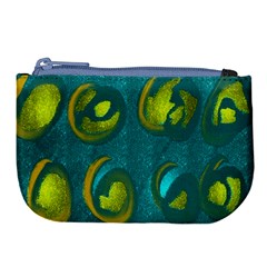 Gold On Green Large Coin Purse by kiernankallan