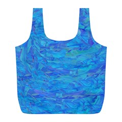 Blue Blue Ocean Full Print Recycle Bag (l) by kiernankallan