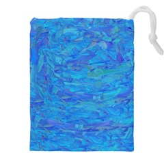 Blue Blue Ocean Drawstring Pouch (4xl) by kiernankallan