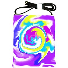 Psychedelic  Shoulder Sling Bag by kiernankallan