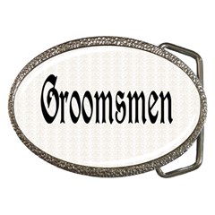 Groomsmen Belt Buckle (oval)