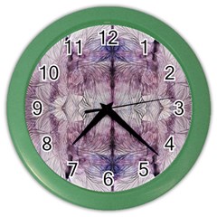 Module Repeats I Color Wall Clock by kaleidomarblingart