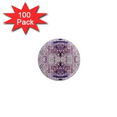 Amethyst Repeats Iv 1  Mini Magnets (100 Pack)  by kaleidomarblingart