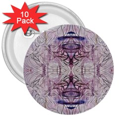 Amethyst Repeats Iv 3  Buttons (10 Pack)  by kaleidomarblingart