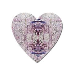 Amethyst Repeats Iv Heart Magnet by kaleidomarblingart