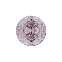 Amethyst Repeats Iv Golf Ball Marker by kaleidomarblingart