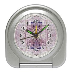 Amethyst Repeats Iv Travel Alarm Clock by kaleidomarblingart