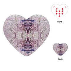 Amethyst Repeats Iv Playing Cards Single Design (heart) by kaleidomarblingart