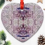 Amethyst repeats IV Heart Ornament (Two Sides) Back