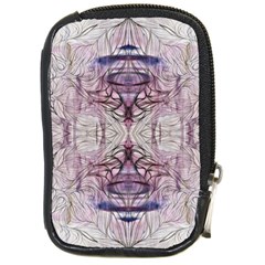 Amethyst Repeats Iv Compact Camera Leather Case by kaleidomarblingart