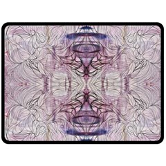 Amethyst Repeats Iv Fleece Blanket (large)  by kaleidomarblingart