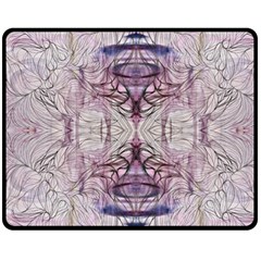 Amethyst Repeats Iv Fleece Blanket (medium)  by kaleidomarblingart