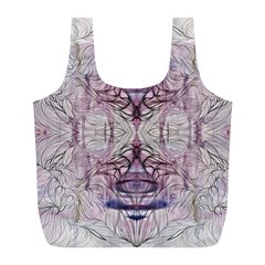 Amethyst Repeats Iv Full Print Recycle Bag (l) by kaleidomarblingart