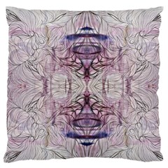 Amethyst Repeats Iv Large Flano Cushion Case (one Side) by kaleidomarblingart