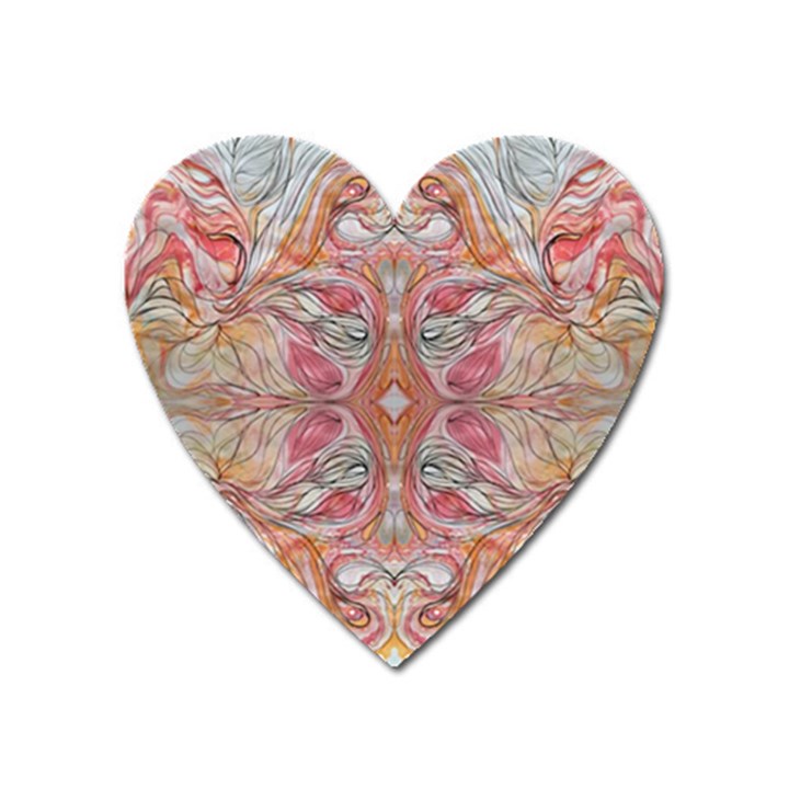 Summer patterns Heart Magnet