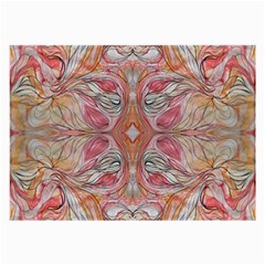 Summer Patterns Large Glasses Cloth (2 Sides) by kaleidomarblingart