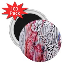 Flow Lines 2 25  Magnets (100 Pack)  by kaleidomarblingart