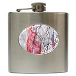 FLOW LINES Hip Flask (6 oz) Front