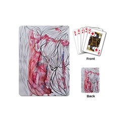 Flow Lines Playing Cards Single Design (mini) by kaleidomarblingart