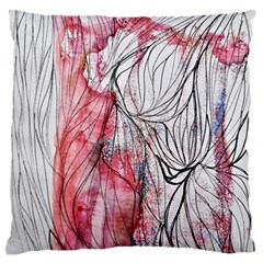 Flow Lines Standard Flano Cushion Case (one Side) by kaleidomarblingart