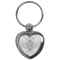 Mono Repeats Key Chain (heart) by kaleidomarblingart