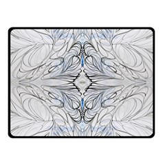 Mono Repeats Fleece Blanket (small) by kaleidomarblingart