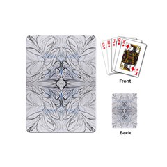 Mono Repeats Playing Cards Single Design (mini) by kaleidomarblingart