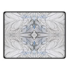 Mono Repeats Double Sided Fleece Blanket (small)  by kaleidomarblingart