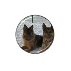 2 German Shepherds Hat Clip Ball Marker by SomethingForEveryone