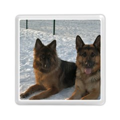 2 German Shepherds Memory Card Reader (square) by SomethingForEveryone