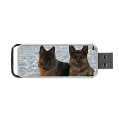 2 German Shepherds Portable Usb Flash (two Sides) by SomethingForEveryone