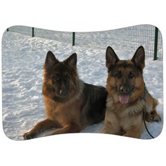 2 German Shepherds Velour Seat Head Rest Cushion by SomethingForEveryone